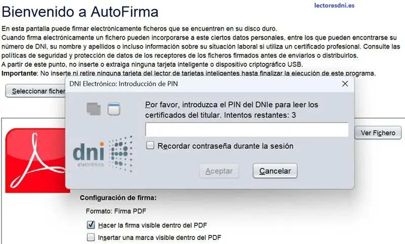 Contraseña DNI electrónico